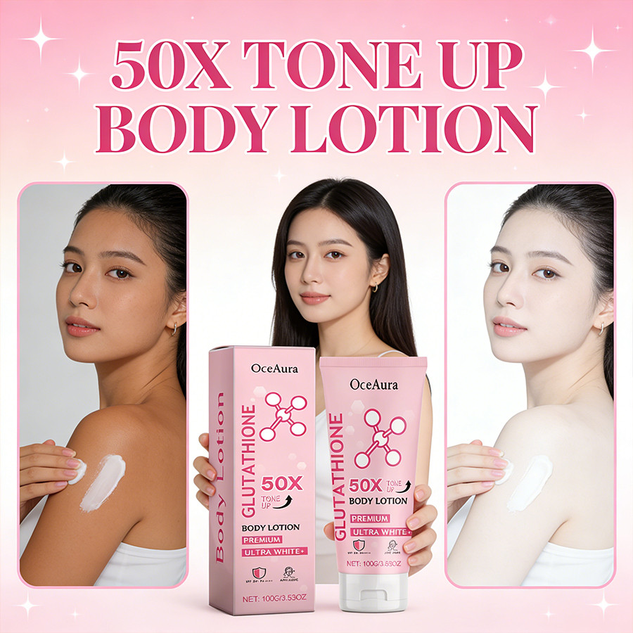 glutathione 50x lotion VENATURE GLUTATHIONE LOTION  Body Tone Up 50X Ultra White Sun Defense  Ingredients :  Niacinamide  Arbutin  Hyaluronic Acid Benefits::  X3  Whitening  Dark Spot Removal Acne Control Protection