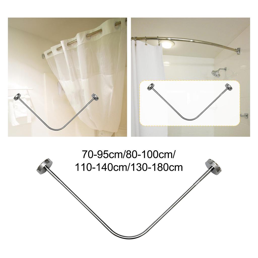 Jual Stretchable Shower Curtain Rod Clothing Hanger Telescopic Rod ...