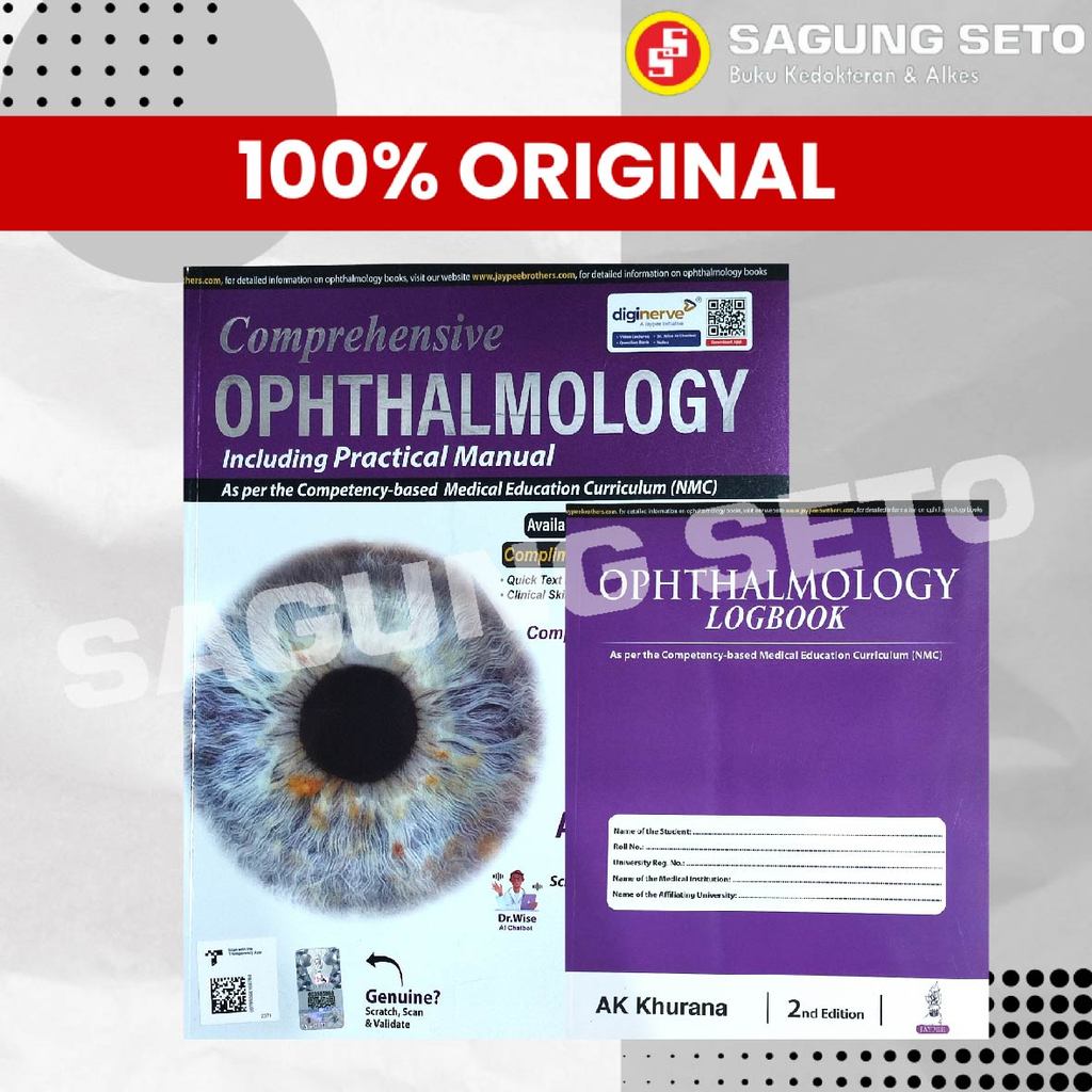 Jual BUKU COMPREHENSIVE OPHTHALMOLOGY INCLUDING PRACTICAL MANUAL 10ED ...