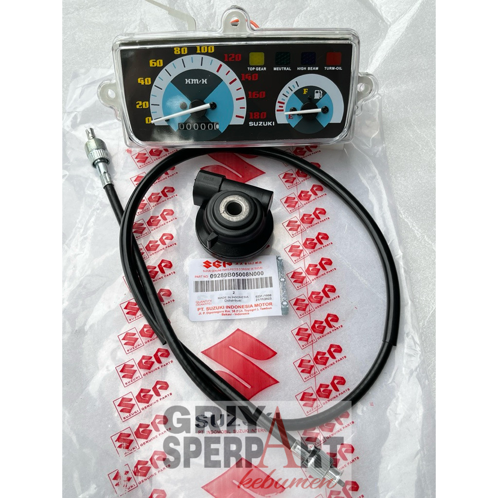 Jual SPEEDOMETER SUZUKI SATRIA 2 TAK RU 120 LUMBA SET KABEL KM DAN ...