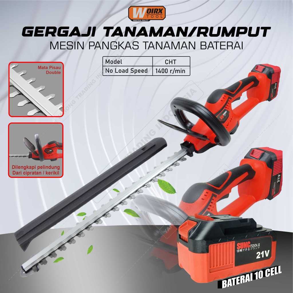 Jual Mesin Gergaji Tanaman Pagar Rumput Dahan Ranting WOIRX TOOL ...