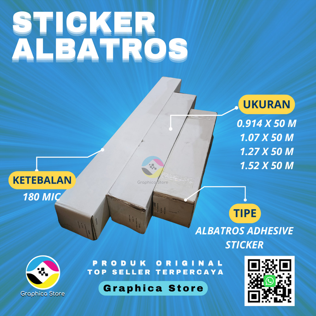 Jual Sticker Albatros Matte | Sticker Branding Bahan Albatros Banner ...