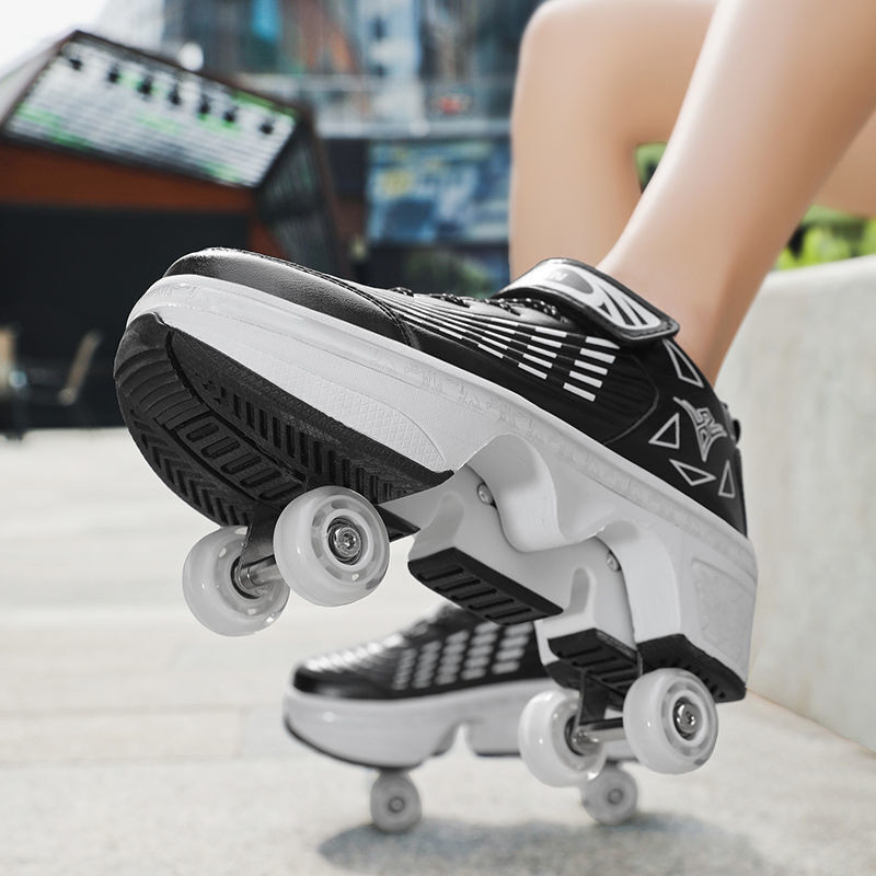 Jual Sepatu Roda Sepatu rampage, deformasi pulley anak-anak, four-wheel ...