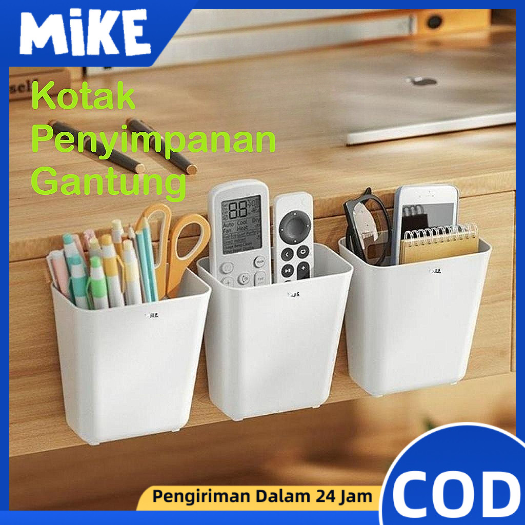 Jual MIKE Kotak Penyimpanan Gantung Serbaguna Rak Holder Meja Keranjang ...