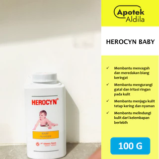 BEDAK HEROCYN BABY 100 GR bedak bayi sehat, segar, harum