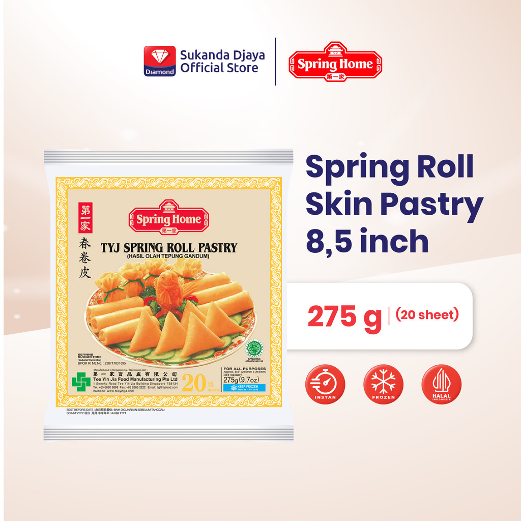 Jual Spring Home TYJ Spring Roll Pastry 8,5 Inch 275 Gr | Shopee Indonesia