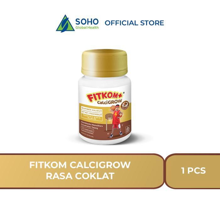 Jual Fitkom CalciGROW Tablet Hisap Vitamin Rasa Coklat | Shopee Indonesia
