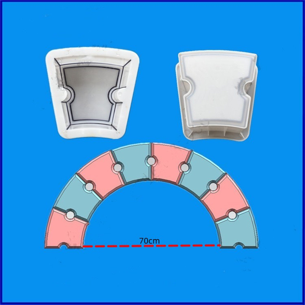 Jual Concrete Circular Manhole Wall Block Mold Tree Enclosure pection ...