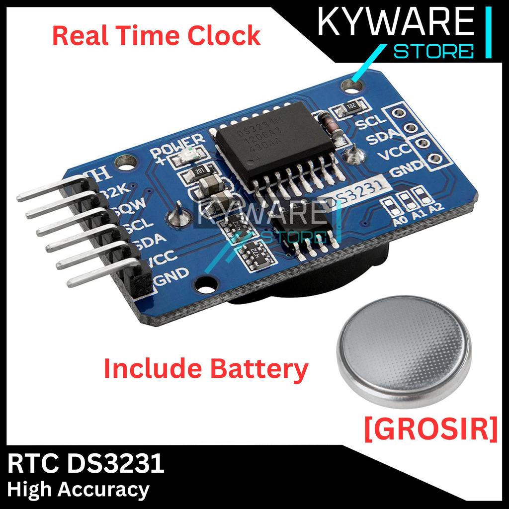 Jual KYWARE RTC DS3231 Real Time Clock Precision Modul Jam Waktu I2C ...