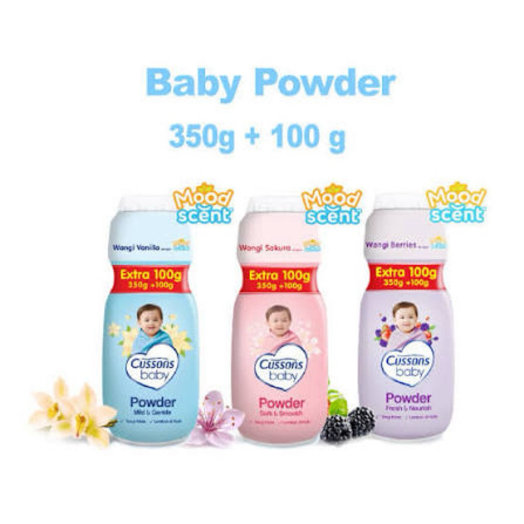 Jual cussons baby powder all varian 350g+100g | Shopee Indonesia