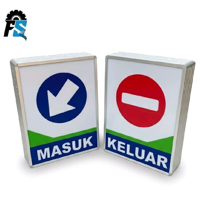 Jual [LM] Rambu rambu spbu / rambu in out pertashop / rambu keluar ...