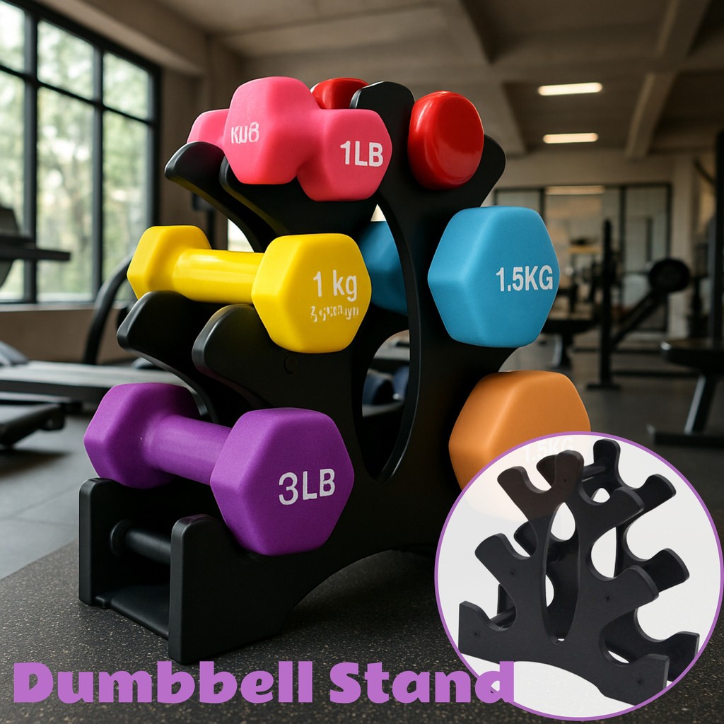 Jual Dumbbell Rack 3 Layer Stand Portable Lightweight Dumbbell Holder ...