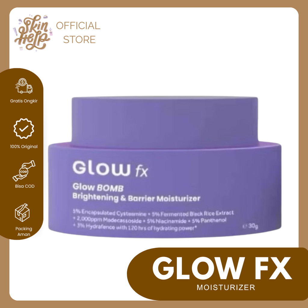 Jual GLOW FX Brightening dan Barrier Repair Moisturizer Gel Cream 30g ...