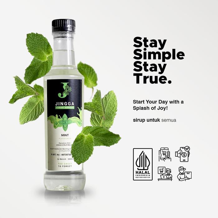 Jual Jingga Mint Syrup 350ml - Sirup Rasa Mint untuk Mocktail, Cocktail ...