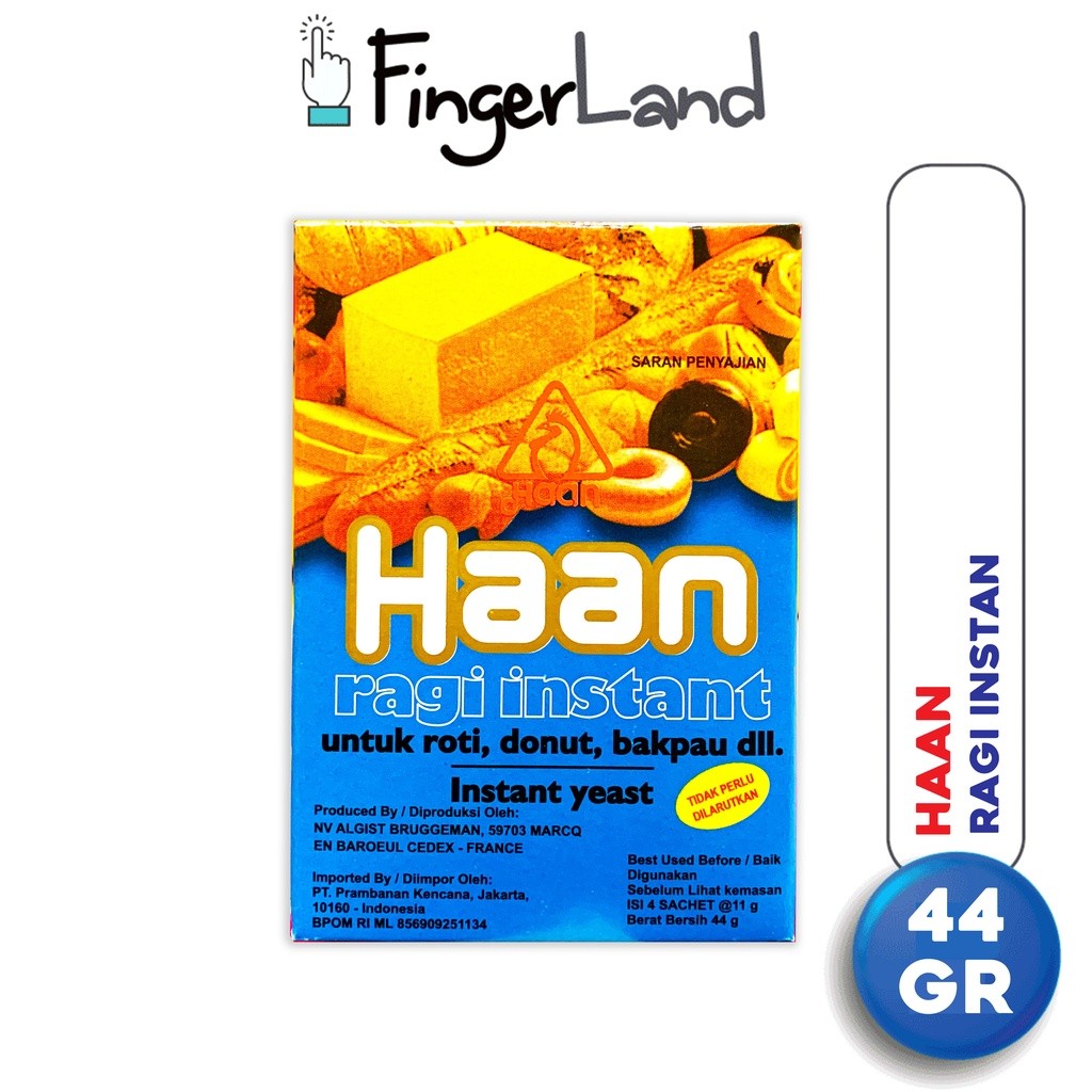 Jual HAAN Instant Yeast Sachets 44 gram Ragi Instan | Shopee Indonesia