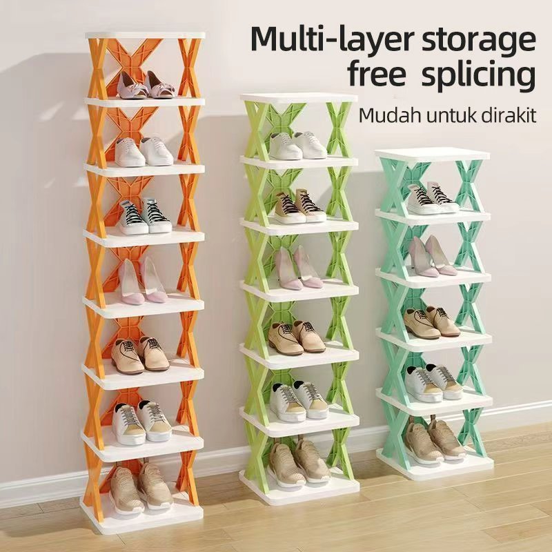Jual Rak sepatu X tempat rak sepatu susun rak sendal tempat sendal rak ...