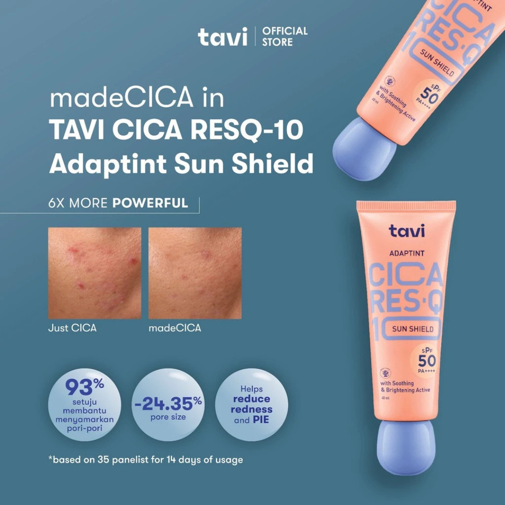 Jual TAVI CICA RES-Q10 AdapTint Sun Shield 40 ml - Sunscreen Tabir ...
