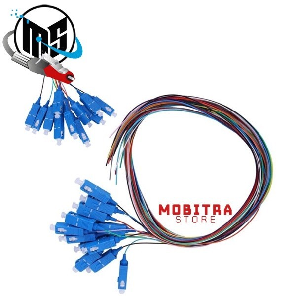 Jual Fiber Optic Pigtail 12 Core SC UPC | Pigtail 12 Core LC UPC 0.9mm ...