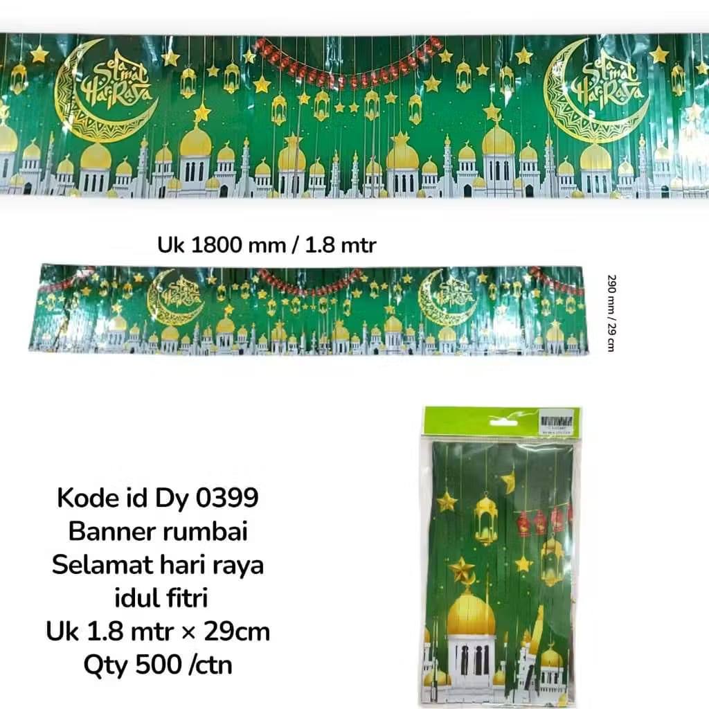Jual Spanduk Banner Garland Lebaran idul fitri Ramadan Ramadhan Hiasan ...