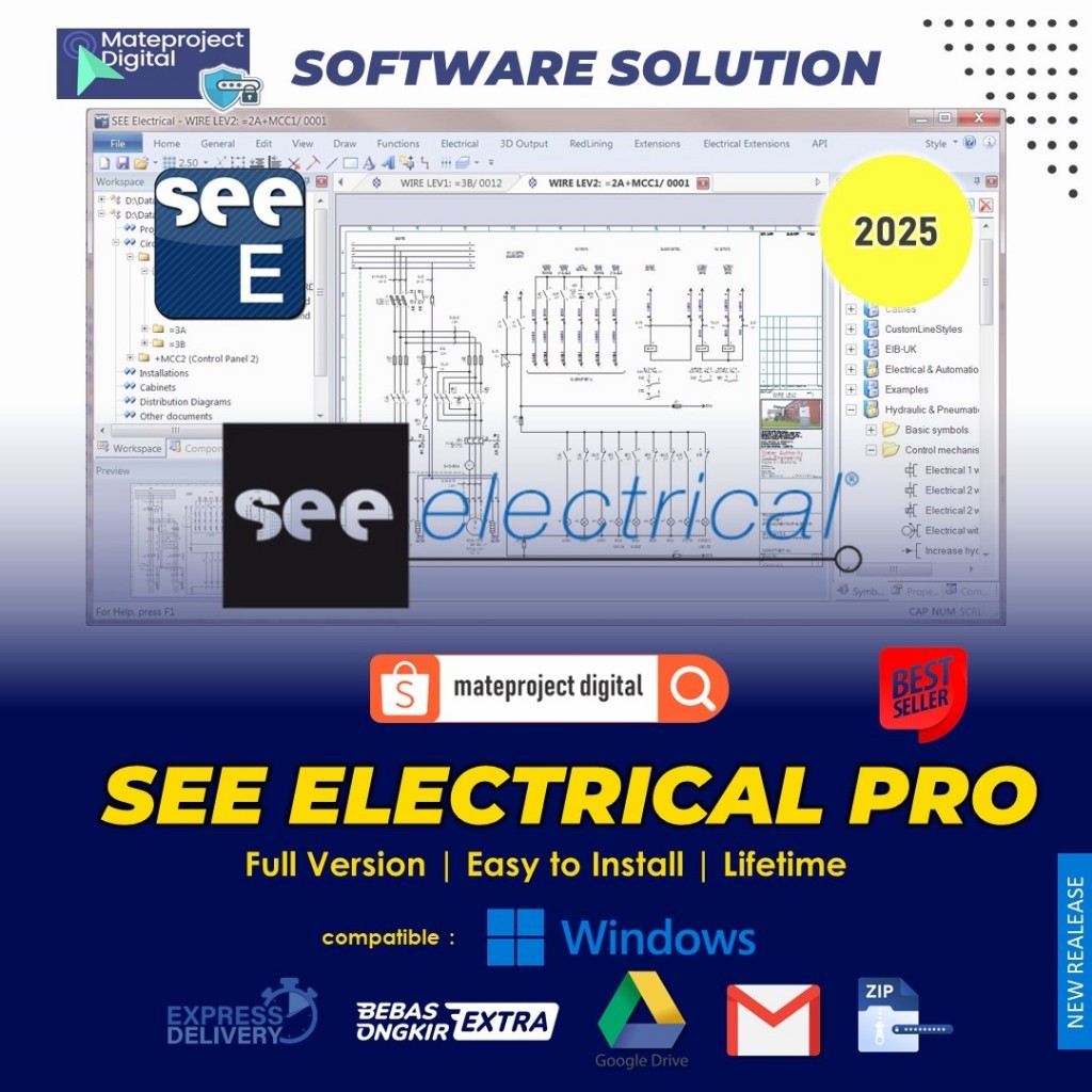 Jual SEE Electrical 8R2 Pro Full Version Software Engineering Design ...