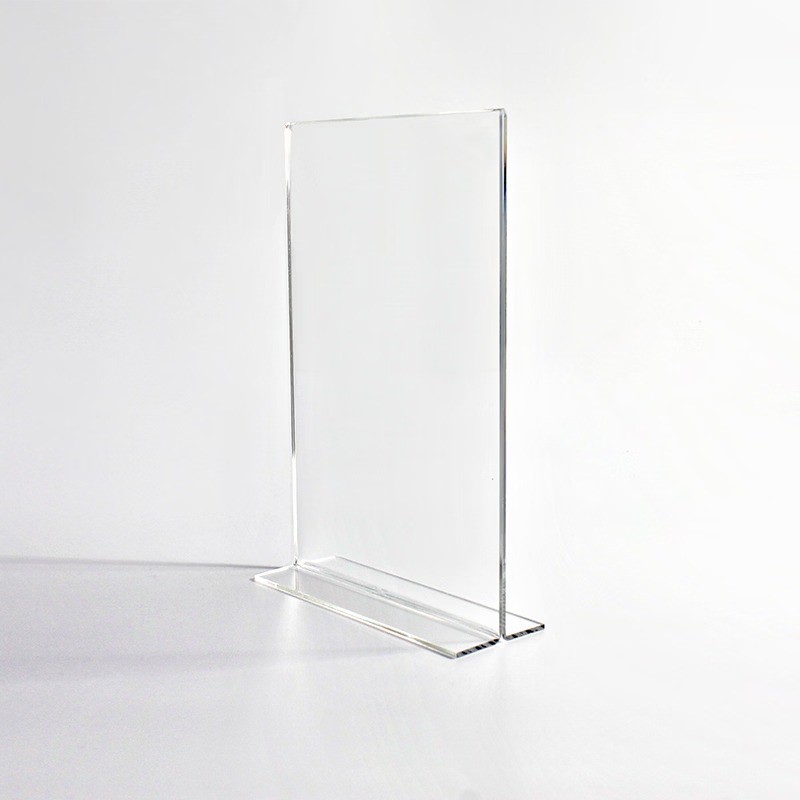 Jual Stand Akrilik Bentuk T A4 2mm/ Display Kertas ukuran A4 | Shopee ...