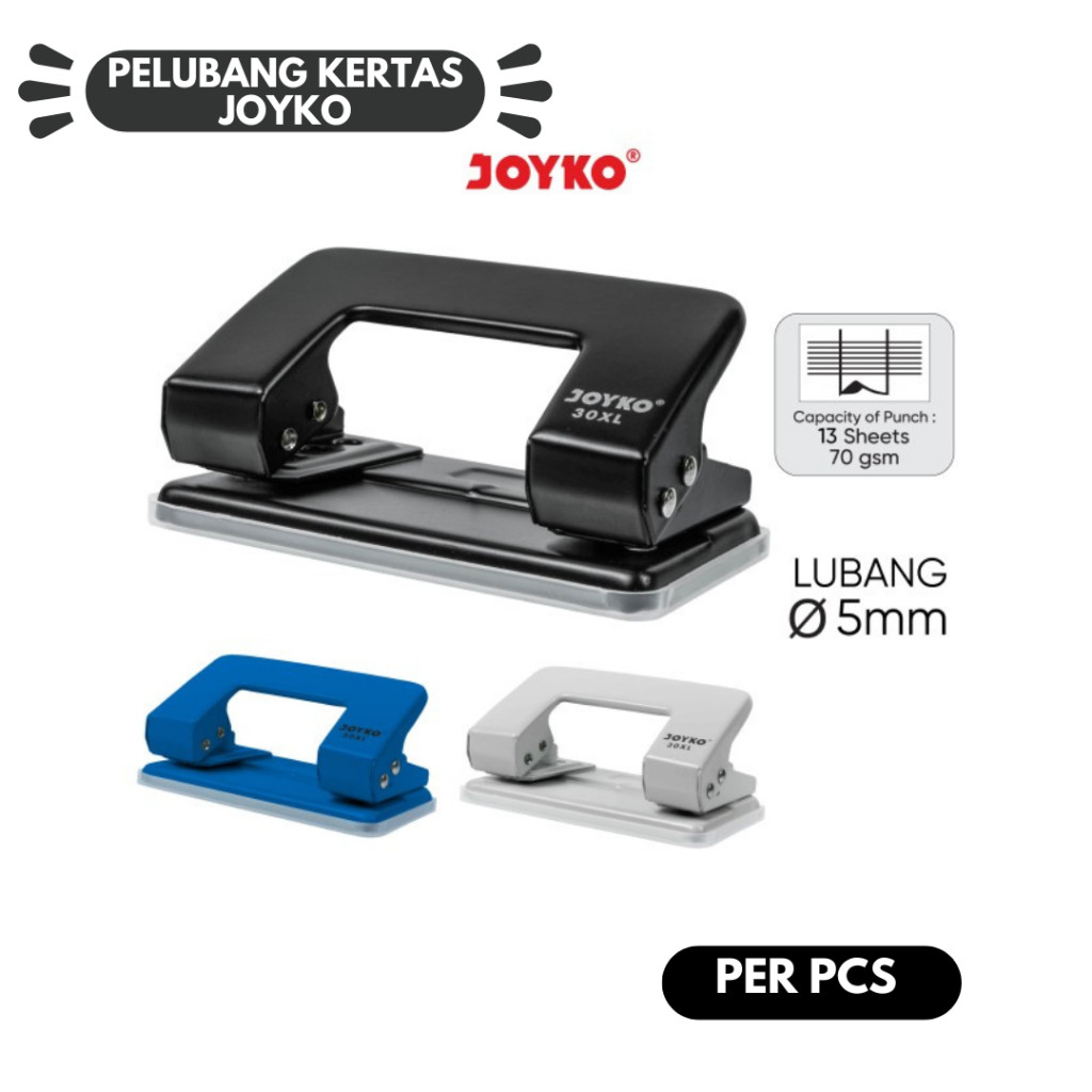 Jual SSM - Pelubang Kertas Joyko Original 2 Lubang 0.5mm Paper Punch ...