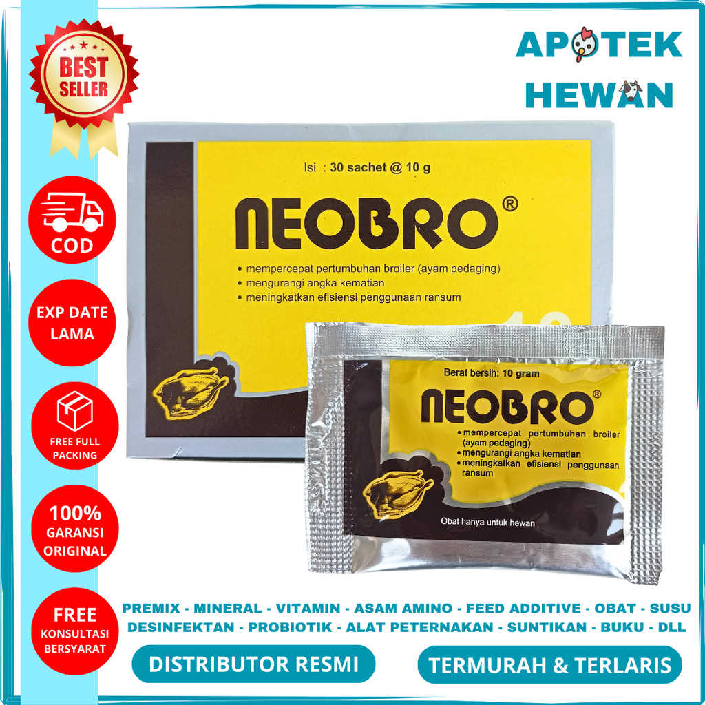 Jual NEOBRO 10 gram 30 Sachet /Box | Multivitamin Penambah Berat Bobot ...