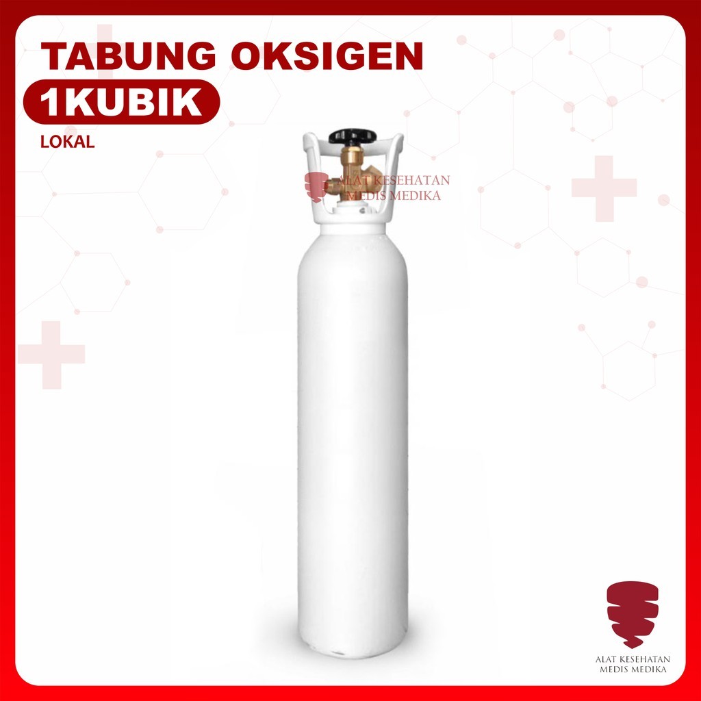 Jual Tabung Oksigen dengan Isi O2 Oxygen Rumah Sakit Tabung 1 Kubik 1m3 ...