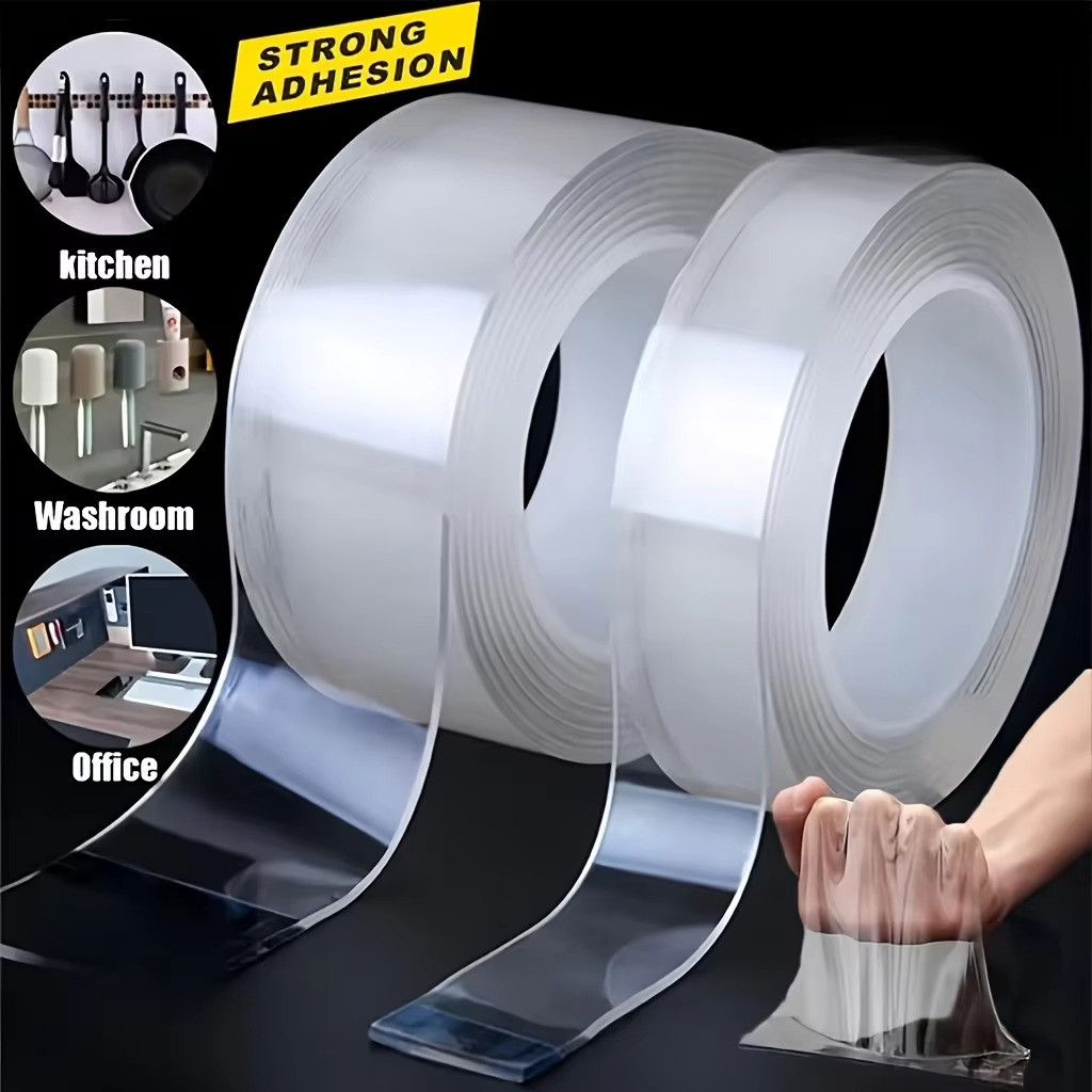 Jual Double Tape Nano Tape Tip Transparan Selotip Ajaib Bening Perekat ...
