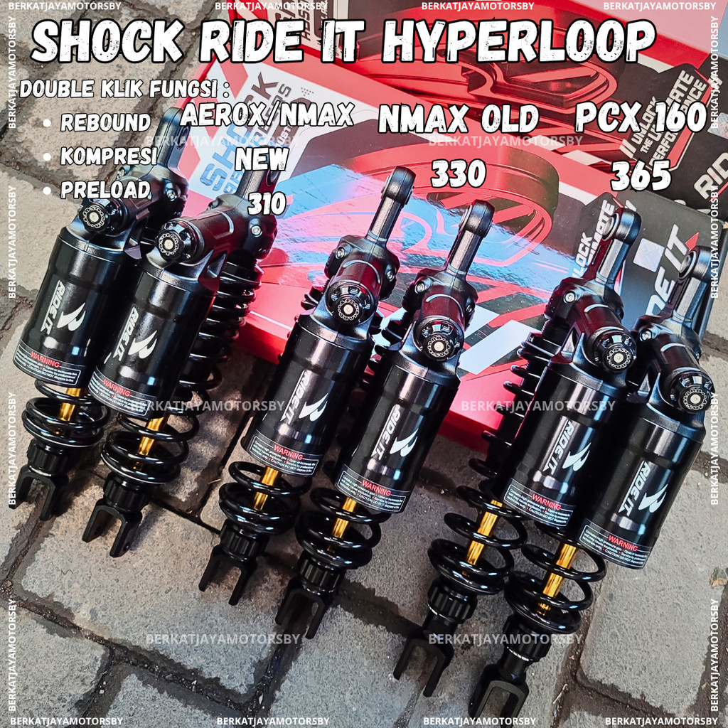 Jual SHOCKBREAKER RIDE IT HYPERLOOP SERIES NMAX NEW NMAX OLD AEROX PCX ...