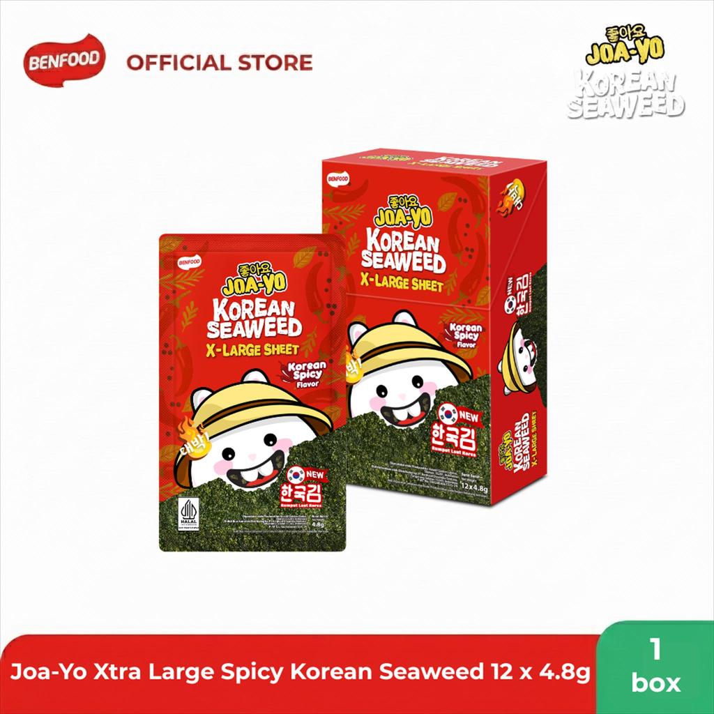 Jual JOA-YO / JOAYO Korean Seaweed XL Rumput Laut Spicy 12X4.8g ...