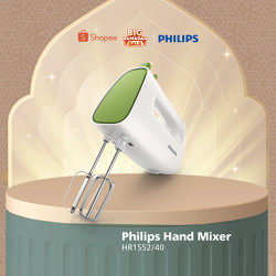 Mixer Philips -  HR1552/40 - Hand Mixer - Mikser Philips - Mixer Pencampur - Mix