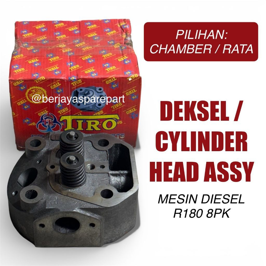 Jual R180 Cylinder Head Kop Deksel Mesin Diesel DongFeng 8PK JiangDong ...