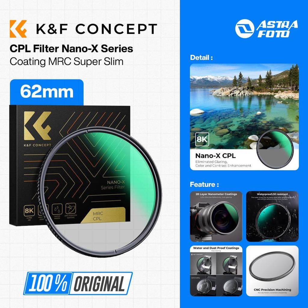 Jual KNF concept 62mm CPL Filter Nano-X Series Coating MRC Super Slim ...