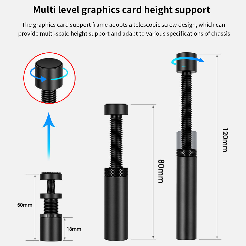 Jual TISHRIC Video Card Stand Graphics Card GPU Holder Jack Desktop PC ...