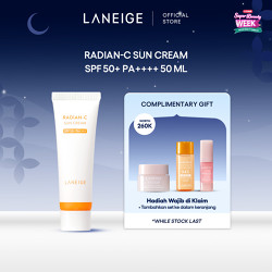 LANEIGE Radian-C Sun Cream SPF50 - Brightening Sunscreen, UV Protection Cream, Kulit Cerah Natural
