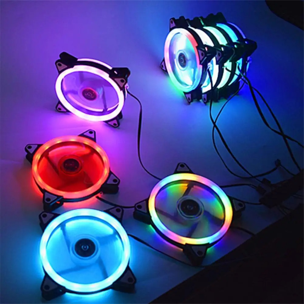 Jual 120mm Fan RGB Cooling Ventilador 3pin 4pin Rainbow Computer Case ...