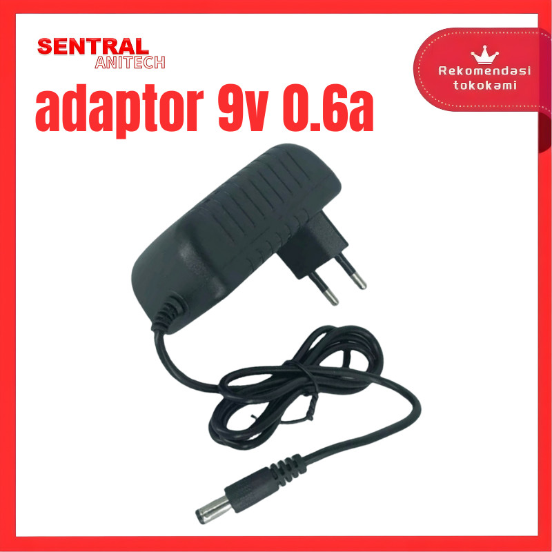 Jual Adaptor Power Supply DC 9V 0.6A (600mA) High Quality - Switching ...