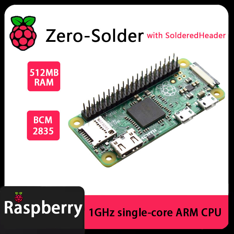 Jual Official Original Raspberry Pi ZERO-Solder with SolderedHeader ...