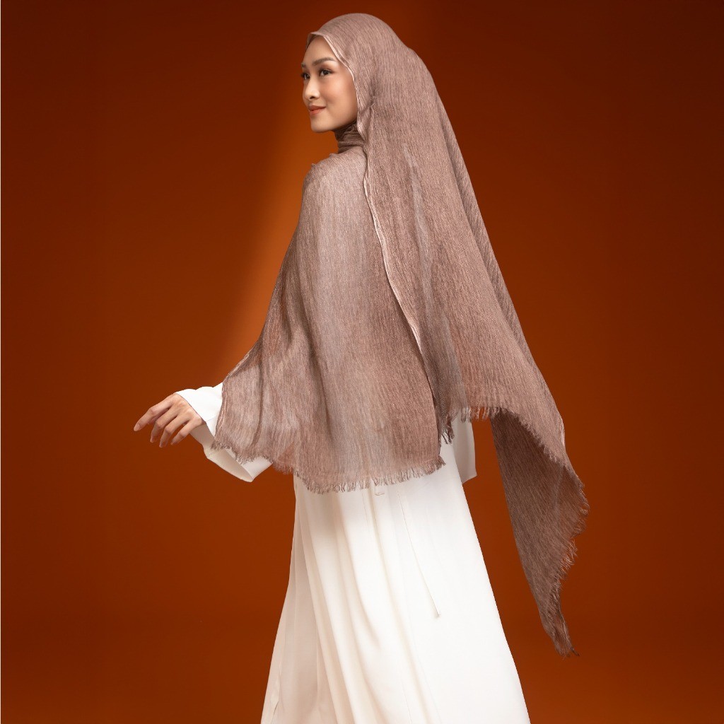 Lozy Hijab Viscose Crinkle Shawl (Hijab Pashmina Modal Textured Bahan Crinkle Viscose)