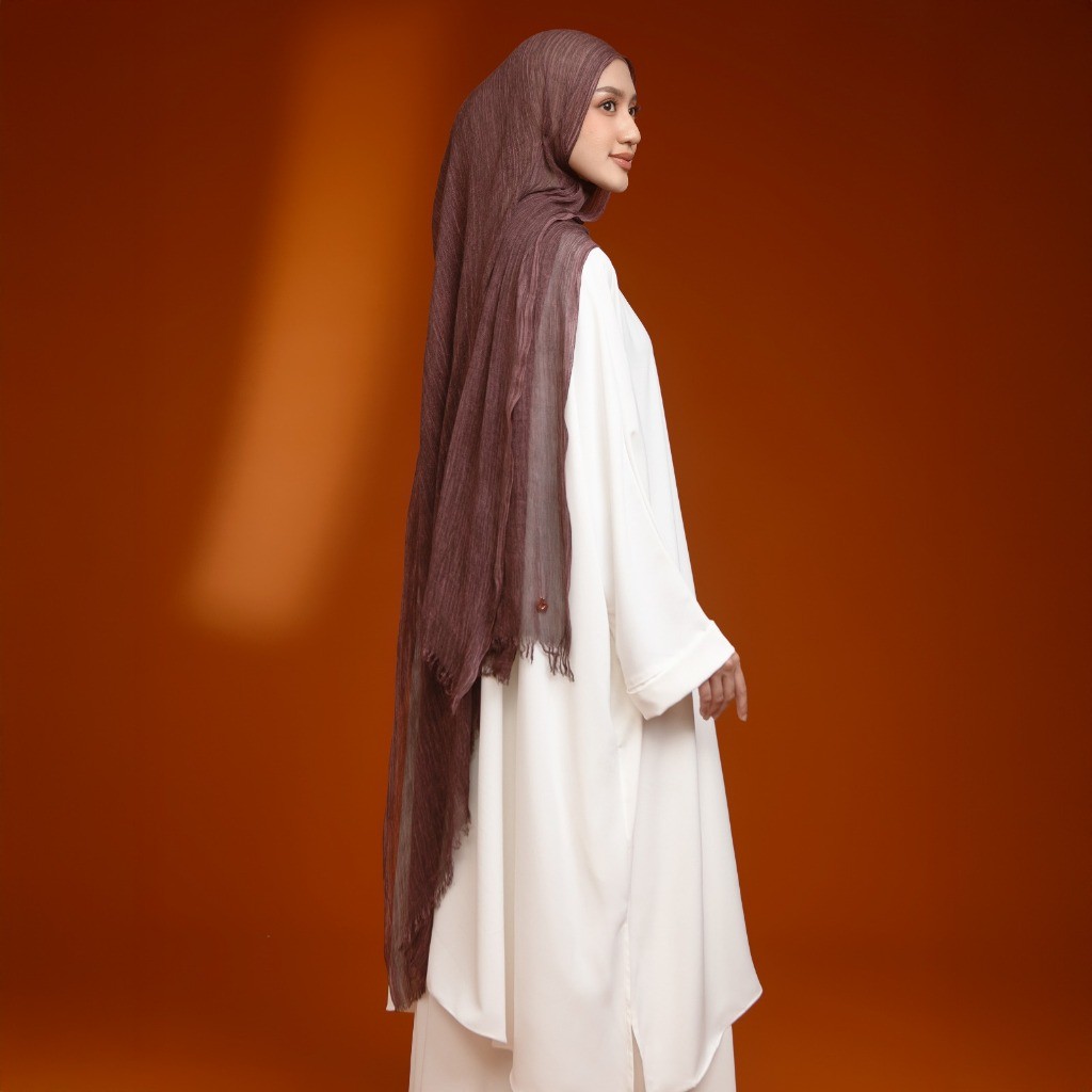 Lozy Hijab Viscose Crinkle Shawl (Hijab Pashmina Modal Textured Bahan Crinkle Viscose)