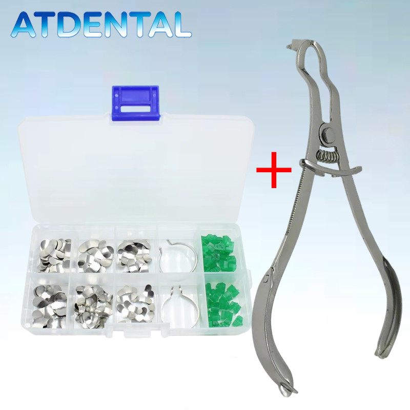 Jual Kit Klem Rubber Dam Gigi 4 Ukuran dengan Forceps Ivory, Cincin ...