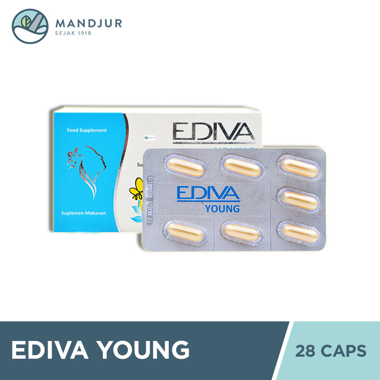 Jual Ediva Young 28 Kapsul - Memelihara Kesehatan Kulit | Shopee Indonesia
