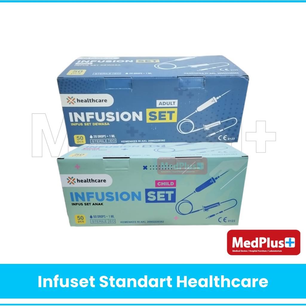 Jual Healthcare Infuset Dewasa Anak Medis Infusion Set Sterile Isi 50 ...