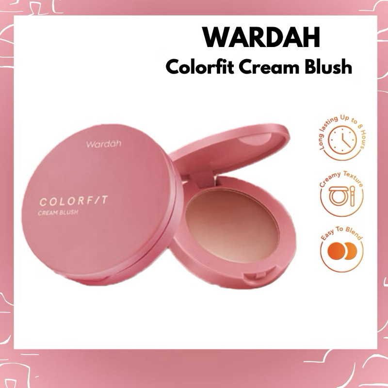 Jual WARDAH COLORFIT Cream Blush Intense Pigmented All Skin 3gr blush ...