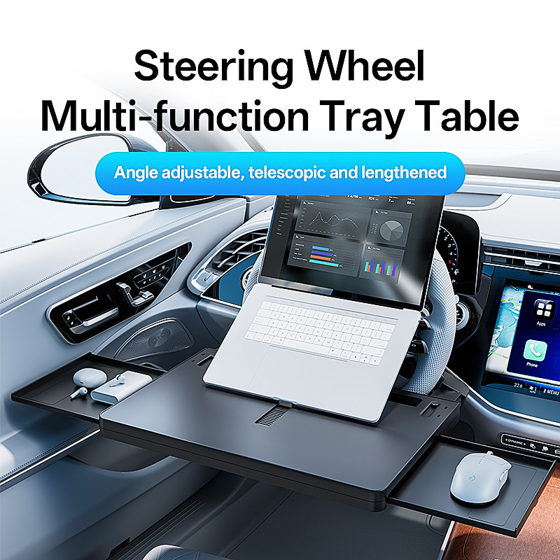 Jual Car Tray Table Food Tray Desk Fog Laptop Desk Auto Steering Wheel ...