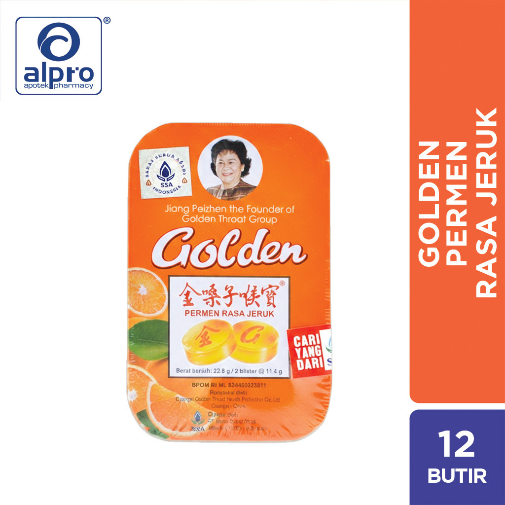 Jual Golden Permen Rasa Jeruk Isi 2 Blister @6Tab / Permen Pelega ...