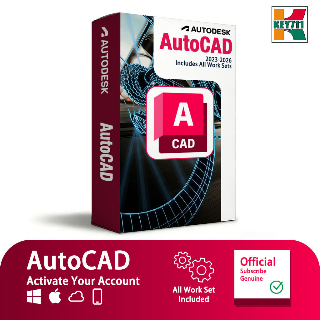 Jual [KEY711]AutoCAD 2023-2026 Latest Genuine Subscription | Autodesk ...