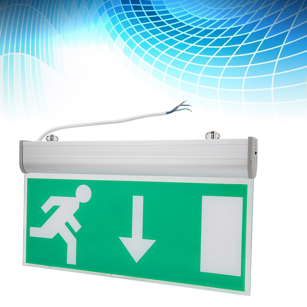 Jual Acrylic LED Emergency Exit Lighting Sign Safety Evacuation Incator ...