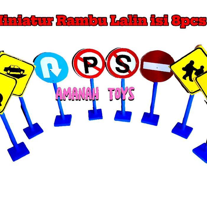 Jual Mainan Edukasi Miniatur Rambu Rambu Lalu Lintas Toys Terlaris ...